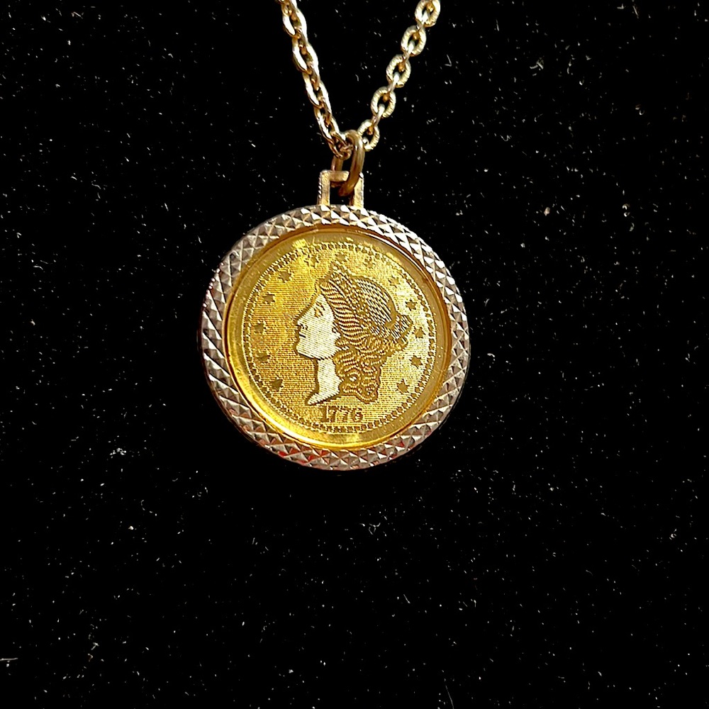 1776 Lady Liberty Pendant Necklace